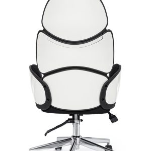 Scaun de birou Armstrong Bizzotto negru poliuretan otel cromat inaltime ajustabila 47.5-57.5 cm - imagine 3