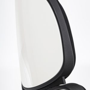 Scaun de birou Armstrong Bizzotto negru poliuretan otel cromat inaltime ajustabila 47.5-57.5 cm - imagine 5