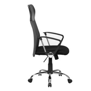 Scaun de birou ergonomic Bedora Lotte Mesh Negru 50 cm adâncime rotire 360 grade ajustabil - imagine 5