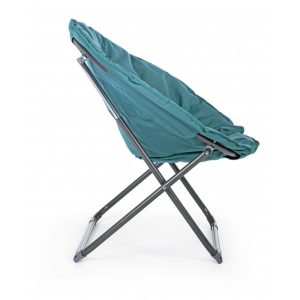 Scaun pentru gradina pliabil Luna Bizzotto turcoaz 65x75x80 cm otel poliester pentru exterior - imagine 4