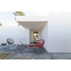 Scaun gradina Parker Bizzotto 72x78x89 cm otel fibre sintetice exterior asamblare picioare inaltime sezut 30 cm - imagine 5