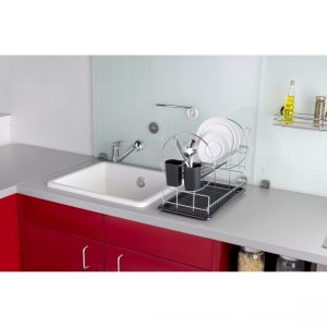 Scurgător de vase Wenko Premium Duo 38x29 cm alb din plastic rezistent - imagine 3