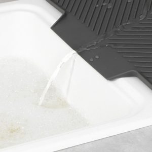 Scurgător Vase Plastic Wenko Neli Grey 20x3x40 cm pentru Bucătărie Organizat și Elegant - imagine 9