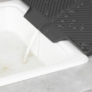 Scurgător Vase Plastic Wenko Neli Grey 20x3x40 cm pentru Bucătărie Organizat și Elegant - imagine 10