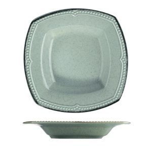 Set masa 24 piese portelan Kutahya Porselen 26x26 cm platouri 22x22 cm farfurii 15x15 cm boluri rezistent la masina de spalat vase si cuptor cu microunde - imagine 4