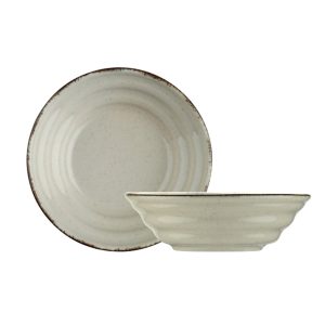 Set Serviciu de Masă 24 Piese Kutahya Porselen Portelan Scorțișoară, Farfurii 25 cm, 22 cm, Boluri 16 cm, Farfurii Desert 20 cm, Compatibile Mașină Spălat Vase și Cuptor Microunde - imagine 9