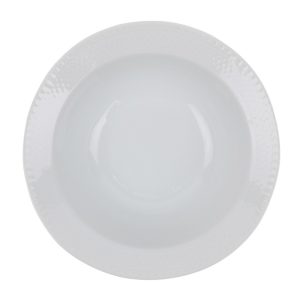 Set Masa 24 Piese Portelan Alb Kutahya Porselen cu Farfurii și Boluri Compatibile Mașină Spălat Vase și Cuptor Microunde 22 cm, 20 cm, 14 cm, 18 cm - imagine 5