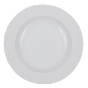 Set Masa 24 Piese Portelan Alb Kutahya Porselen cu Farfurii și Boluri Compatibile Mașină Spălat Vase și Cuptor Microunde 22 cm, 20 cm, 14 cm, 18 cm - imagine 7