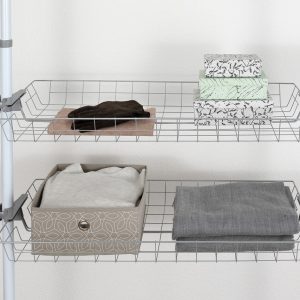 Set 2 coșuri telescopice Wenko Herkules inox/plastic 38x8x94 cm pentru organizarea garderobei și a accesoriilor - imagine 9