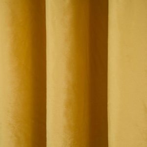 Set draperii Heinner 140x270 cm galben poliester 100% cu inele metalice și cordoane tip sfoară - imagine 4