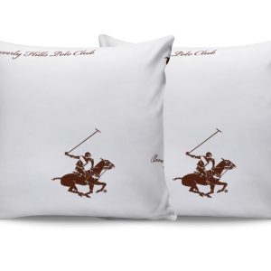 Set 2 fete de perna 60x60 cm 100% bumbac ranforce bej Beverly Hills Polo Club BHPC 007 cu protectie antibacteriana - imagine 3