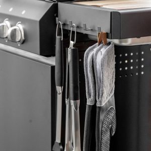 Set 2 manusi termoizolante Wenko Ada 18x38 cm bumbac poliester silicon negru gri pentru bucatarie - imagine 12