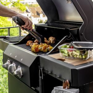 Set 2 manusi termoizolante Wenko Ada 18x38 cm bumbac poliester silicon negru gri pentru bucatarie - imagine 15