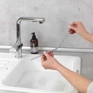 Set 2 Perii pentru Curățat Paie 0.5 x 26 cm Silicon Gri Wenko Triko - imagine 8