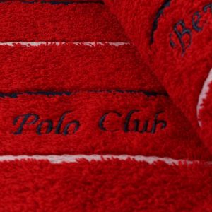Set 2 prosoape de maini rosu 50x90 cm bumbac Beverly Hills Polo Club - imagine 4