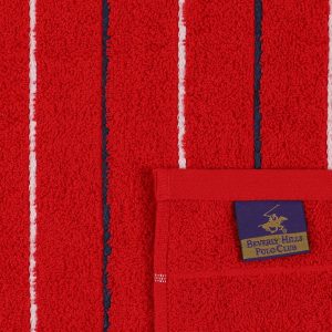 Set 2 prosoape de maini rosu 50x90 cm bumbac Beverly Hills Polo Club - imagine 6