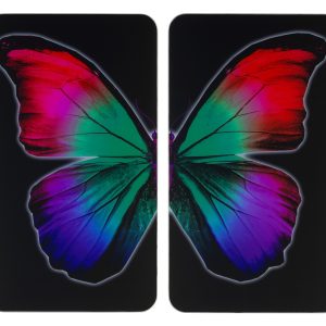 Set 2 protectii universale aragaz Maximex Butterfly sticla termorezistenta 30 x 52 cm multicolor ajustabile 1,8-4,5 cm - imagine 3