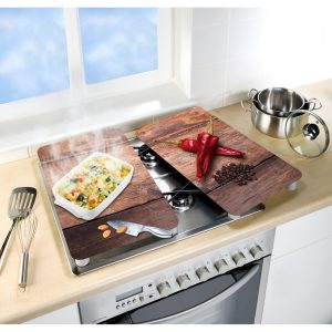 Set 2 protectii bucatarie Allstar Pepper 30x52 cm sticla termorezistenta multicolor igienica si rezistenta la impact si zgarieturi - imagine 3
