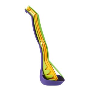 Set 5 ustensile de bucătărie Vanora din nailon multicolor cu sistem de prindere, lungimi între 32-33 cm - imagine 4