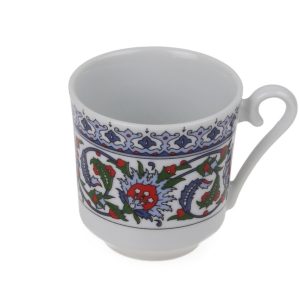Set 6 cesti portelan multicolor 50 ml cu 6 farfurii 12 cm Kutahya Porselen GZ12KT601860 - imagine 7