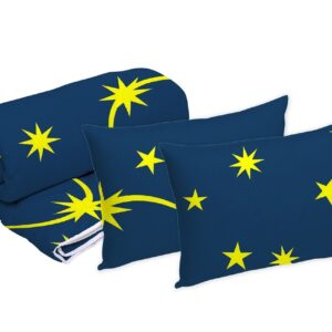 Set Alcam 2 Perne Microfibra 50x70 cm si Pilota Matlasata 180x200 cm Moon Night din Microfibra pentru Confort Maxim - imagine 1