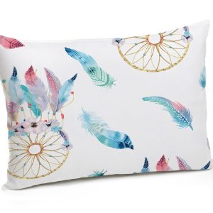 Set Alcam Dream Catcher 2 perne microfibra 50x70 cm si pilota matlasata 200x220 cm, umplutura puf siliconic, design colorat pentru orice dormitor - imagine 6