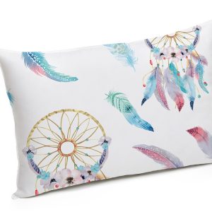 Set Alcam Dream Catcher 2 perne microfibra 50x70 cm si pilota matlasata 200x220 cm, umplutura puf siliconic, design colorat pentru orice dormitor - imagine 7