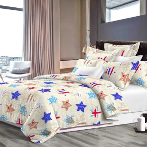 Set Alcam Flag Stars: 2 Perne Microfibra 50x70 cm și Pilota Matlasata 220x200 cm, Ușor și Pufoasă - imagine 2