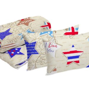 Set Alcam Flag Stars: 2 Perne Microfibra 50x70 cm și Pilota Matlasata 220x200 cm, Ușor și Pufoasă - imagine 1