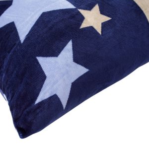 Set Alcam Cocolino Stelle Fleece - Perna 50x70 cm și Pilota Matlasată 140x200 cm cu Umplutură din Fibre Siliconice, Design Colorat pentru Confort Maxim - imagine 5