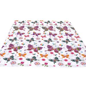 Set Alcam Papillons perna microfibra 50x70 cm si pilota matlasata 140x200 cm, design colorat, umplutura puf siliconic, confort optim pentru orice anotimp - imagine 5