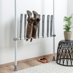 Set suporturi pentru depozitare cizme/ghete 4 perechi Herkules Wenko 94x45x6.5 cm inox/plastic - imagine 7