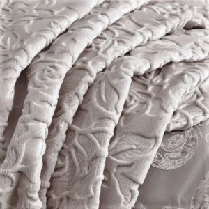 Set de pat 6 piese Bedora Lucy poliester cappuccino cu dantelă 220x240 cm confort și eleganță pentru dormitor - imagine 3