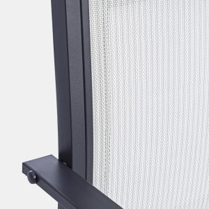 Set mobilier de gradina 3 piese Auri Bizzotto gri carbune 2 scaune 58x58x75 cm si masuta cafea 45x45x38 cm asamblare necesara pentru exterior - imagine 3