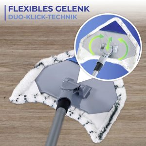 Stergator multifunctional geamuri si podele Maximex Multiflex 22.5 x 4 x 74-112 cm plastic poliester maner extensibil - imagine 4