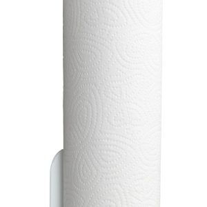 Suport autoadeziv pentru rola servetele Wenko Nio 27.5x4.5x7 cm aluminiu alb organizare baie bucatarie - imagine 3