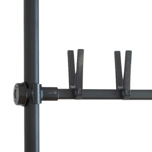 Suport extensibil pentru încălțăminte Wenko Herkules, 48 perechi, inox/plastic, negru, înălțime ajustabilă 165-300 cm, capacitate 20 kg - imagine 10