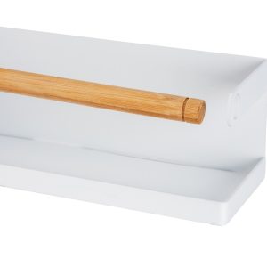 Suport magnetic pentru condimente Wenko Magna alb 32x8x8 cm metal plastic montare simpla - imagine 8