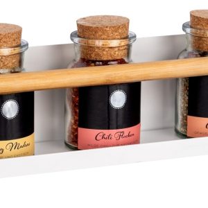 Suport magnetic pentru condimente Wenko Magna alb 32x8x8 cm metal plastic montare simpla - imagine 9