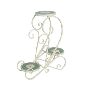 Suport ghiveci Vigo Decoris 48x22x61 cm fier rezistent UV mozaic elegant pentru gradina