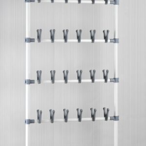 Suport pentru incaltaminte Wenko Atlas reglabil 100 x 68.5 cm metal polipropilena alb gri 42 perechi - imagine 4