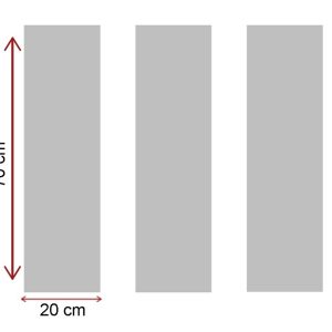 Set 3 tablouri decorative multicolore Canvas 20 x 70 cm cu cadru din lemn 100% - imagine 4