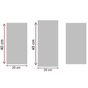 Set 3 tablouri decorative canvas multicolor 45 x 20 cm cu cadru din lemn 100% - imagine 4