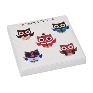 Taburet pliabil multicolor cu spațiu de depozitare Big Owls Heinner Home 37.5 x 38 x 38 cm PVC pentru copii și adulți - imagine 3