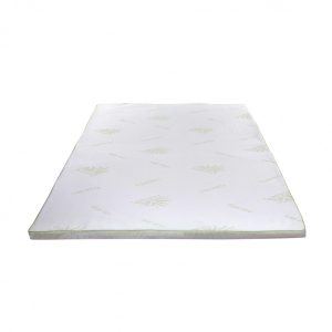 Topper saltea Aloe Vera Therapy Memory Arctic Gel 120x190 cm 7 zone de confort spuma elastica si Green Therm Memory - imagine 3