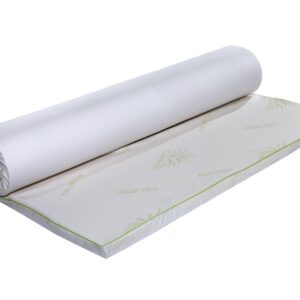 Topper saltea Aloe Vera Therapy 7 zone de confort 160x200 cm cu memory Arctic Gel si husa lavabilă - imagine 1