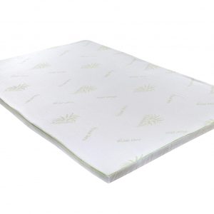 Topper saltea Aloe Vera Therapy Memory Arctic Gel 7 zone de confort 180x190 cm spuma poliuretanica elastica si racoritoare - imagine 3