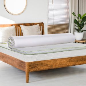 Topper saltea Aloe Vera Therapy Memory Arctic Gel 7 zone de confort 180x190 cm spuma poliuretanica elastica si racoritoare - imagine 6