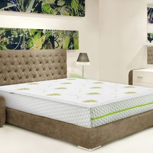 Topper saltea Green Future Aloe Vera Free Air Memory 80x190 cm - spuma Memory Mirror Form, hipoalergenic, confortabil, anti-alunecare, ventilat - imagine 6