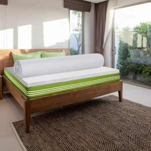 Topper Saltea Green Future Basic Confort 200x200 cm Spuma Poliuretanica Elastica pentru Somn Odihnitor - imagine 4